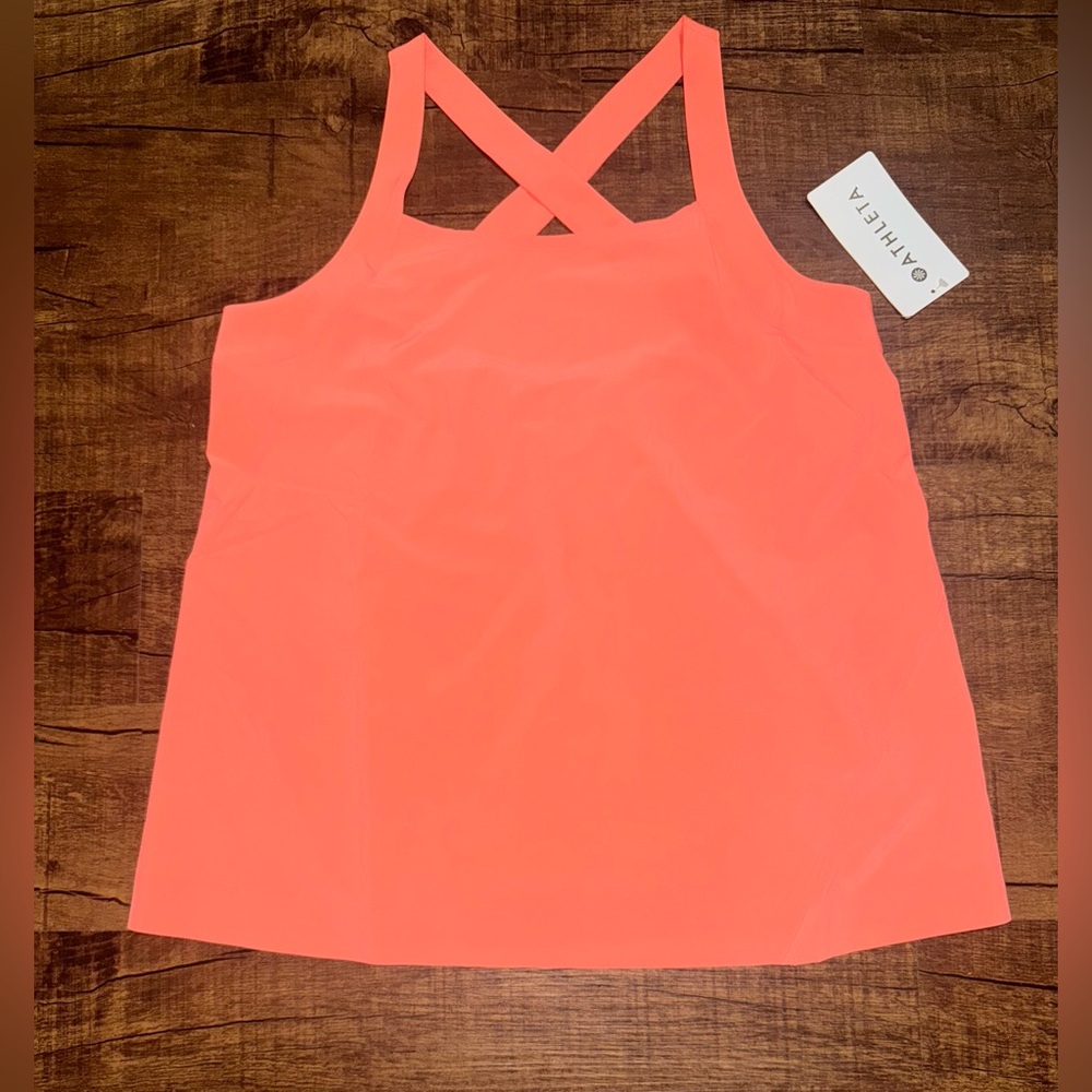 Athleta Sunset Glow Coral Tank Top
